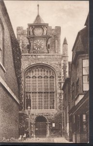 Sussex Postcard - Rye Church, Clock Tower     RS1356