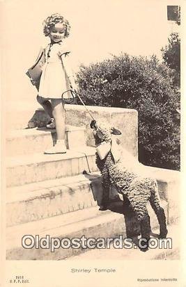 Child Actress Shirley Temple Unused corners are square, card does not lay fla...