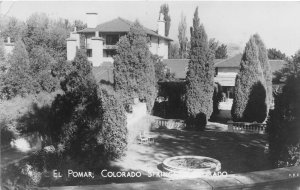 H85/ Colorado Springs Real Photo RPPC Postcard c1950s El Pomar 25