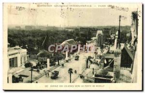 Old Postcard -Exhibition Colonial International - Paris 1931 Avenue of the Co...