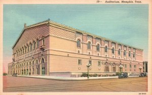 Vintage Postcard 1930's View of Auditorium Memphis Tennessee TN