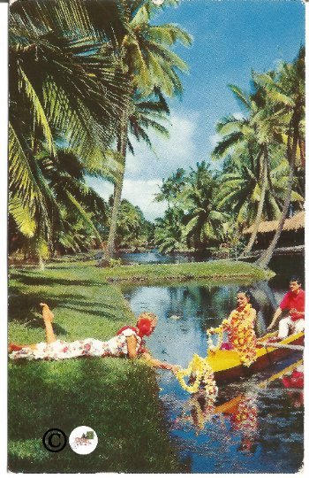 Vintage Postcard Coco Palm's Resort Hotel Island of Kauai Hawaii Hawaiian Dancer