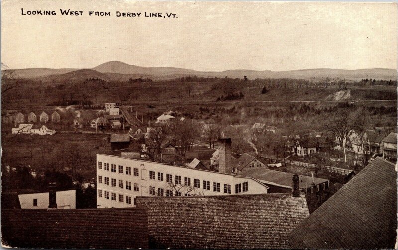 Postcard Looking West from Derby Line, Vermont~135288 