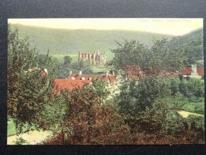 Monmouthshire TINTERN ABBEY & VILLAGE Newport - Old Postcard by J. Williams