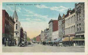 LOGANSPORT, Indiana, 1926; Broadway Looking West