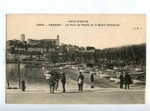 203019 FRANCE CANNES port ships Vintage S.B.A #2269 postcard