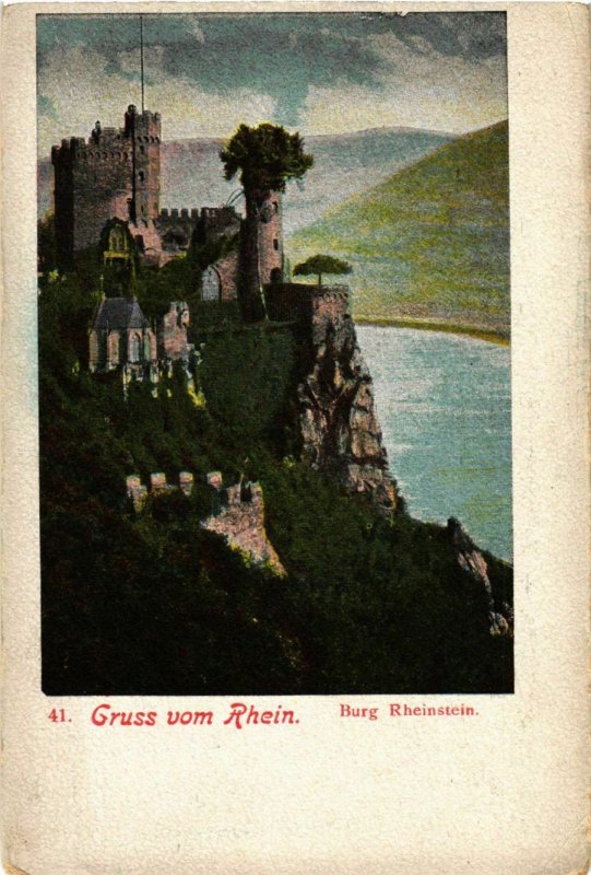 CPA AK Gruss v Rhein, Burg Rheinstein GERMANY (1011184)