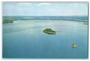 Aerial View Of St. Albans Bay On Lake Champlain Vermont VT Vintage Postcard