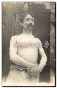 PHOTO CARD Man shirtless (Mrs. Falquet Leicester Square london)