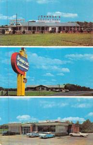 Lumberton North Carolina Johnsons Restaurant Multiview Vintage Postcard K48173