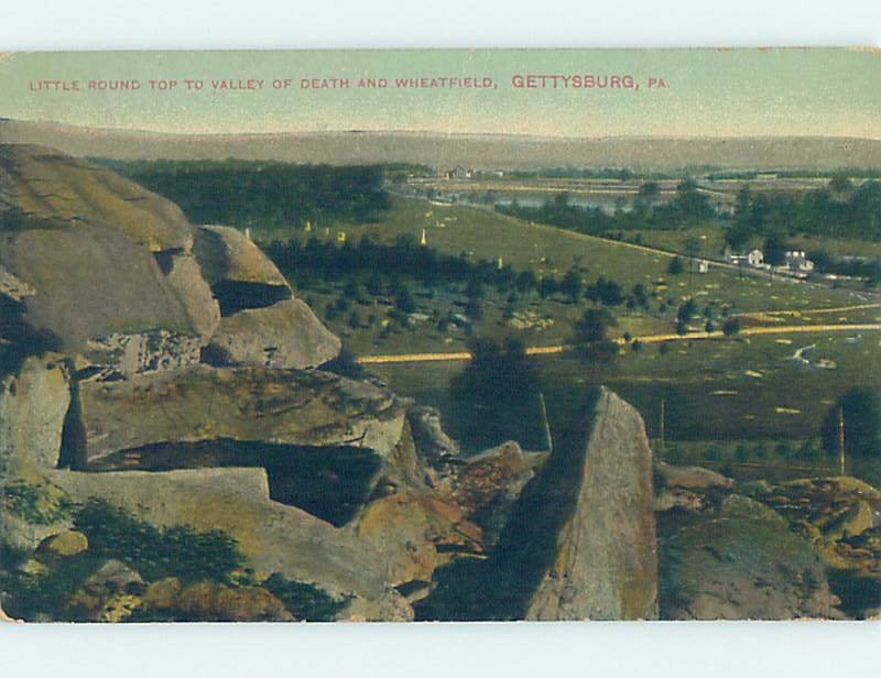 Divided-back MILITARY SCENE Gettysburg Pennsylvania PA AF8749