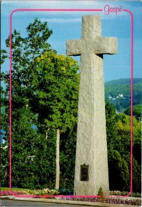 Canada Quebec Gaspe Cross In Front of Christ-Roi Cathedral 1989