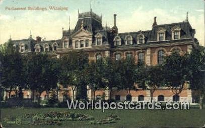 Parliament Buildings Winnipeg Canada Unused 