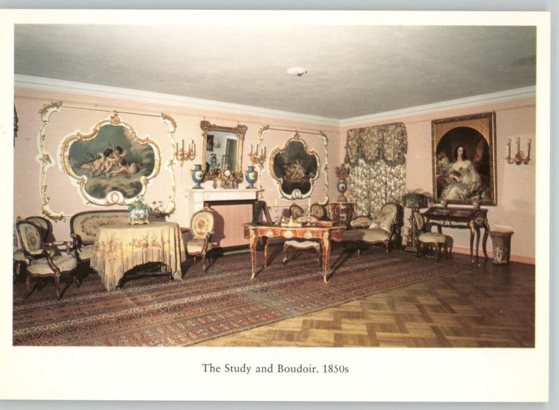 Study and Boudoir Furniture Imperial RUSSIA Interior Decoration Postcard