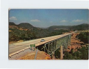 Postcard Bridge over Bluestone Gorge, West Virginia Turnpike, West Virginia