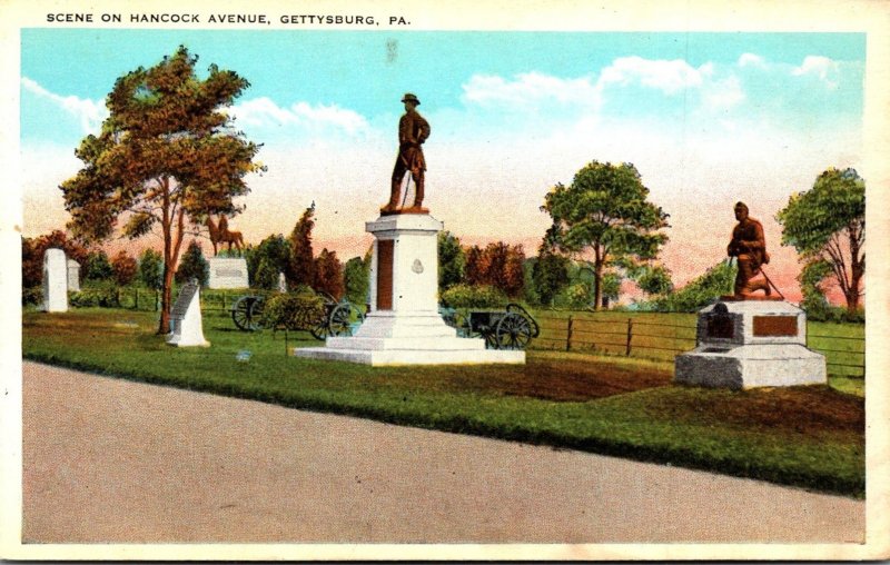 Pennsylvania Gettysburg Scene On Hancock Avenue