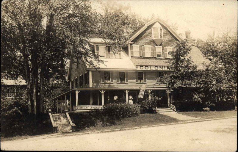 Warner NH Colonial Inn c1910 Real Photo Postcard