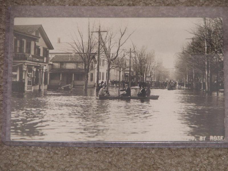 Flood Disaster Photo Postcard by Rose, 1910 (not sure where?) unused vintage