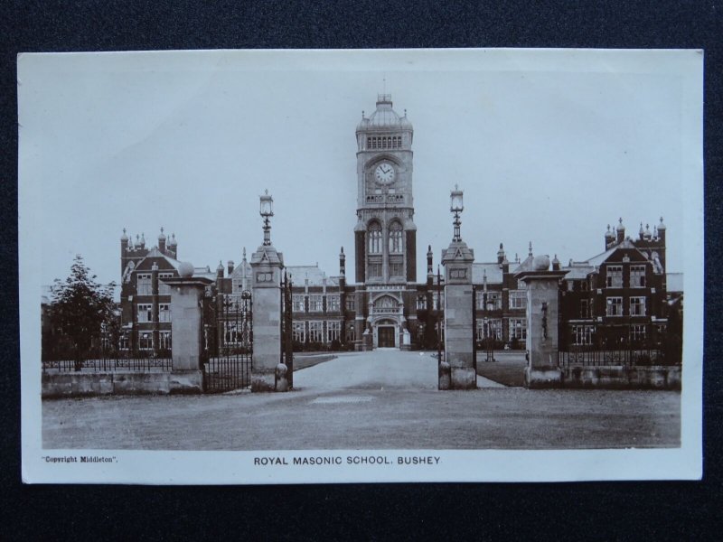 Hertfordshire BUSHEY HEATH Royal Masonic School c1919 RP Postcard