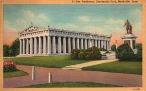 Vintage Postcard 1954 The Parthenon Centennial Park Monument Nashville Tennessee