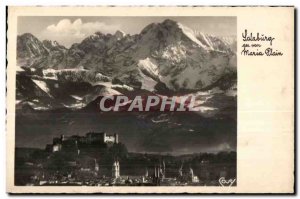 Old Postcard Salzburg ages vom Maria Plain Die Stadt mit Hohen Goll