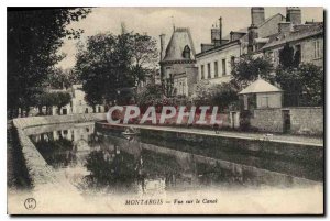 Old Postcard Montargis Canal View