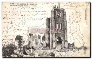 Old Postcard The War in Argonne Ville Sur Marne Peat