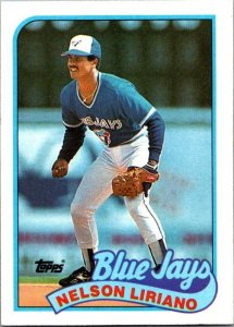 1989 Topps Baseball Card Nelson Liriano Toronto Blue Jays sk3123