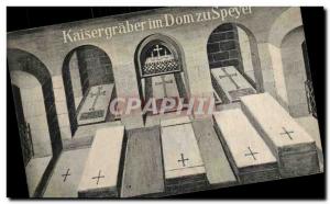 Germany Kaisergraber im Dom zu Speyer Old Postcard