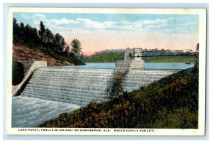 Lake Purdy Twelve Miles East Birmingham AL, Water Supply Of City Postcard