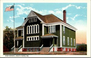 Postcard High School in South Paris, Maine~132919