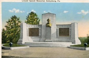 PA - Gettysburg, Lincoln Speech Memorial