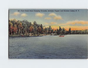 Postcard Fish Creek State Camping Ground, New York