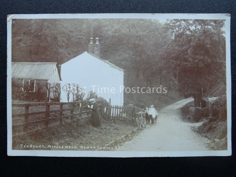 Cheshire Stockport MIDDLEWOOD Tea Rooms c1915 RP Postcard by Roman Series 323