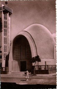 PC EGYPT, PORT SAID, L'ÃGLISE MARONITE, Vintage REAL PHOTO Postcard (b36062)