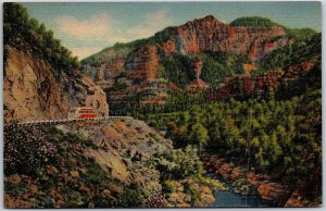 Flagstaff Arizona, Oak Creek Canyon, Scenic Trips of Southwest, Vintage Postcard