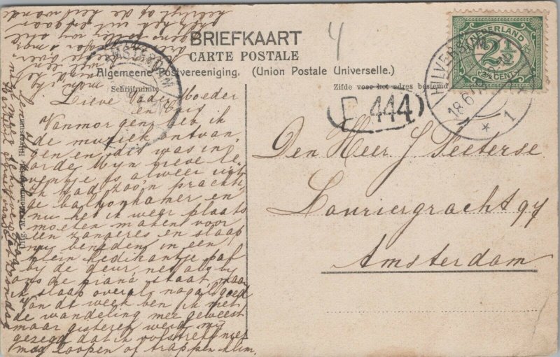 Netherlands Hilversum Vaartweg Vintage Postcard 01.44