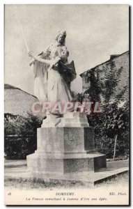 Domremy Old Postcard The farnce handing a Jeanne d & # 39Arc his sword
