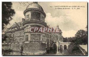 Old Postcard Saint Georges sur Loire Chateau de Serrant