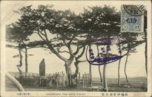 Used Japan Stamp Cover - Hagoromo Pine Miho Shrine c1915 Postcard 