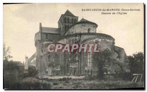 Postcard Old Saint Jouin de Marnes Deux Sevres Apse of the church