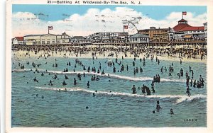 Bathing At Wildwood By The Sea Wildwood, New Jersey NJ