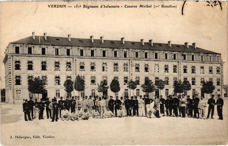 CPA Militaire Verdun - 151e Régiment d'Infanteire - Caserne (91030)