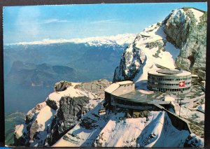 Pilatus Kulm Hotel Bellevue Switzerland Vintage Postcard