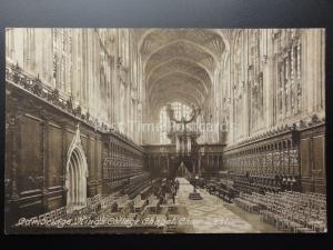 Cambridge: King's College Chapel, Choir West c1923 by F.Frith & Co. No.73537