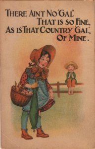 romance postcard: There Is No Gal That Is So Fine As That Country Gal of Mine