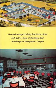 Harrisburg Pennsylvania Holiday East Motor Hotel Postcard J49853 