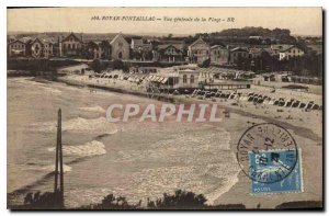 Old Postcard Royan Pontaillac General view of the Beach