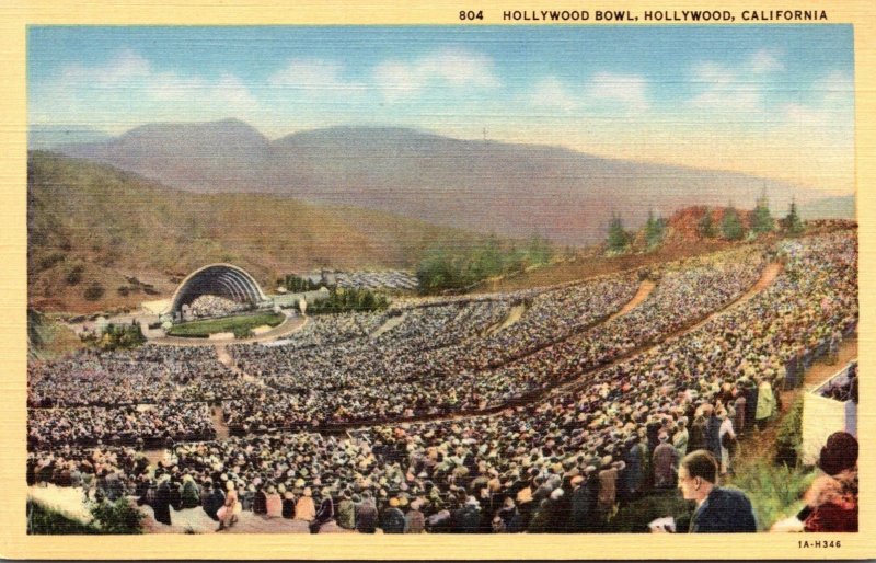 California Hollywood The Hollywood Bowl Curteich