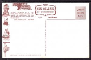 Antonies Restaurant,New Orleans,LA BIN